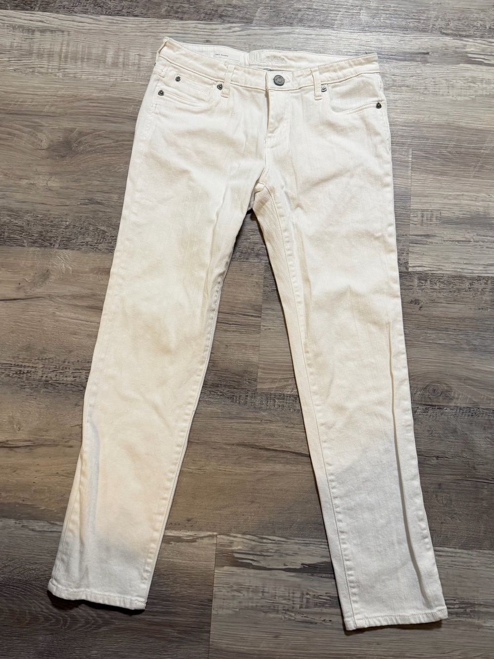 KUT from the Kloth Katy Boyfriend White Women’s Mid-rise Straight Leg Jean Sz 8